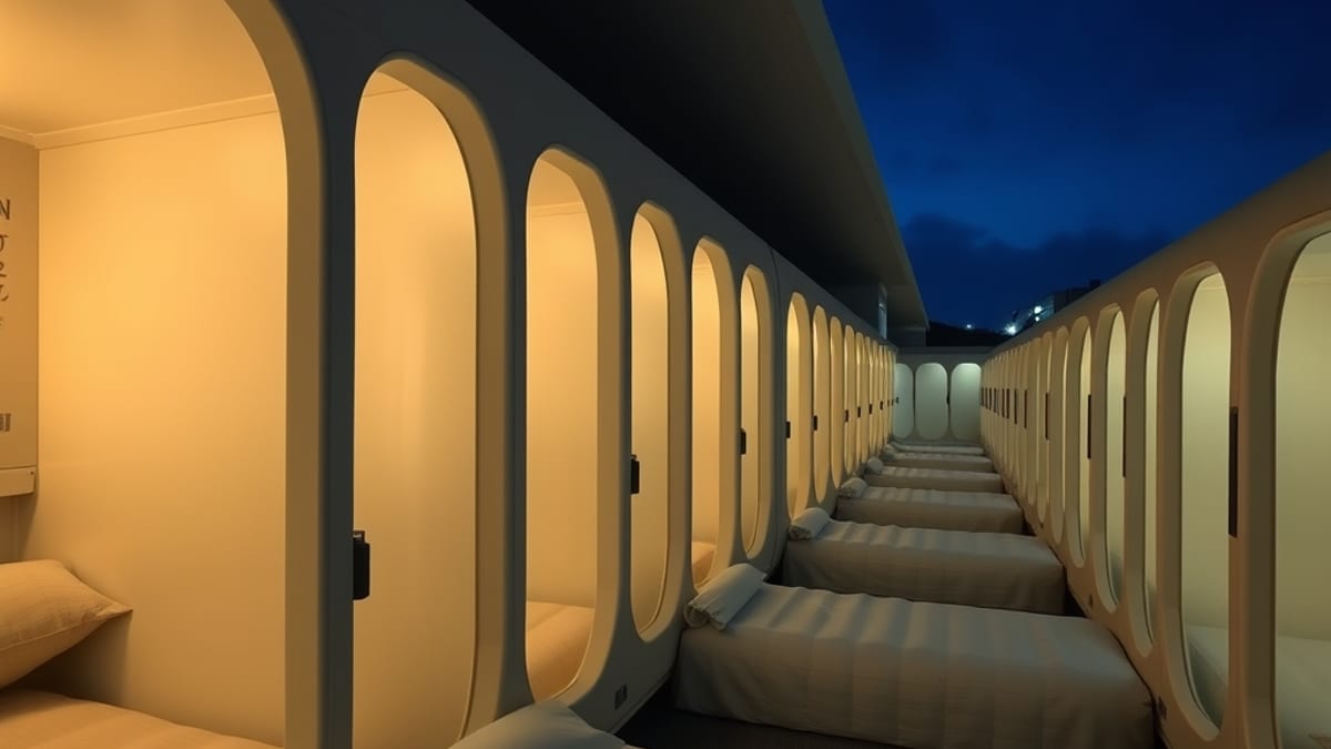 capsule hotel stay