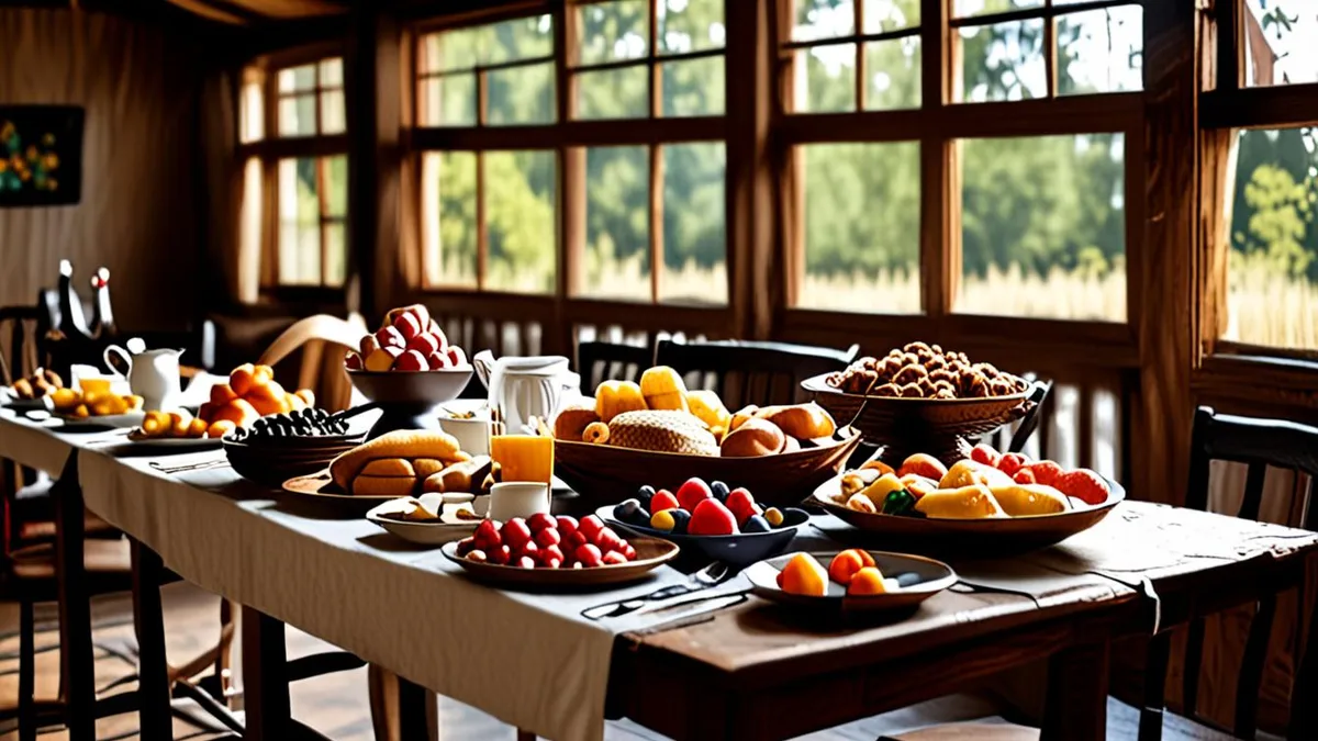 full board at a lodge