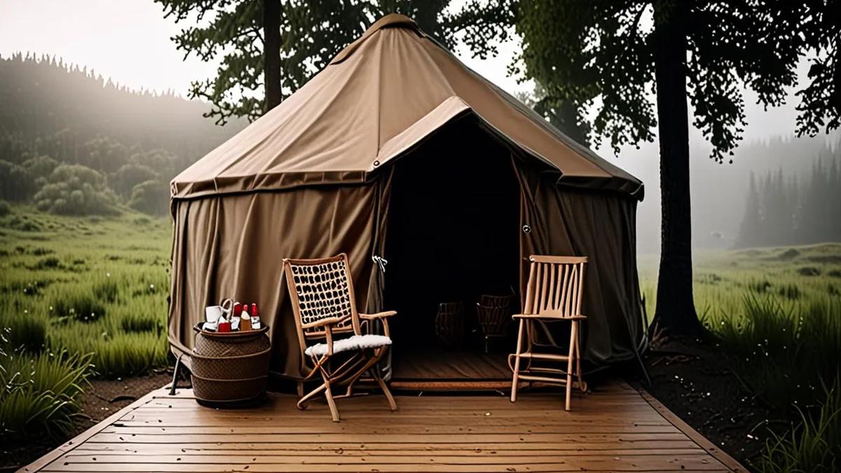 glamping with a baby or toddler