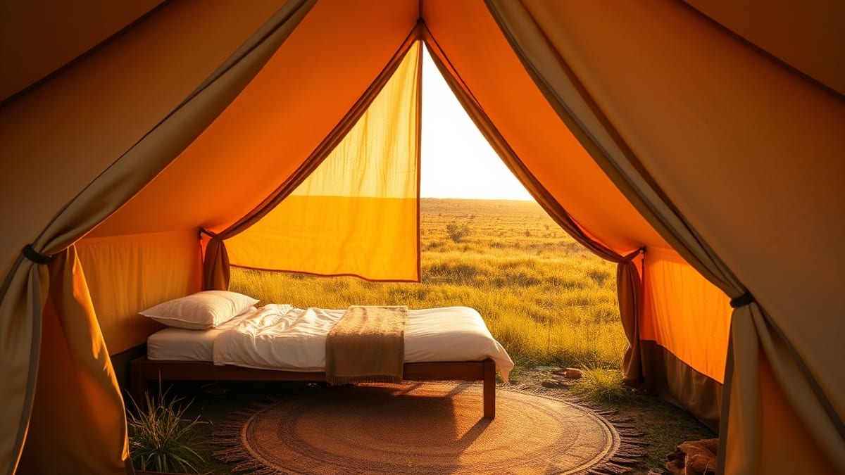 glamping with a baby or toddler