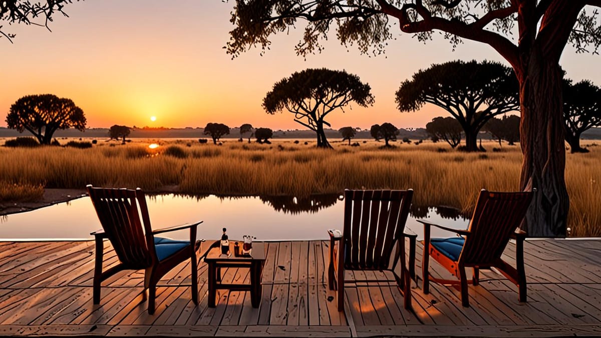 honeymoon at a lodge