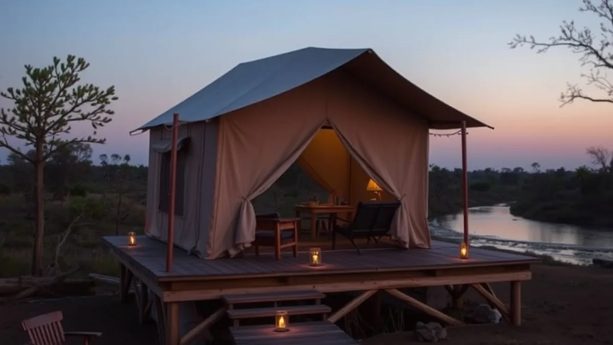 safari lodge vs tented camp