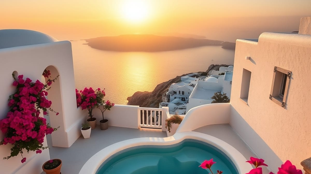 Villa vs Hotel in Santorini